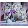 Набор для вышивания бисером КАРТИНЫ БИСЕРОМ "Натюрморт с орхидеями"